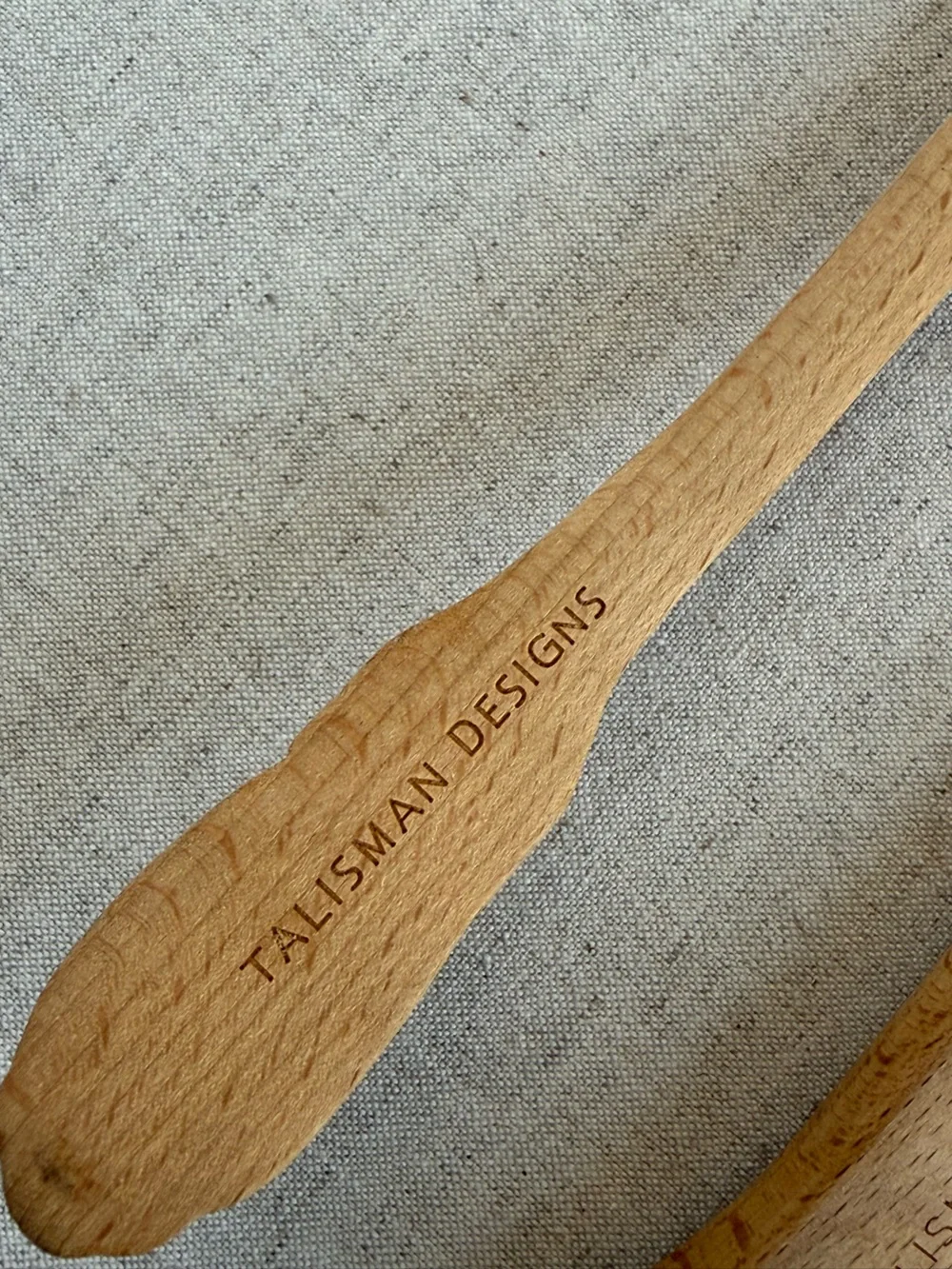 Anthropologie Talisman Designs Wood Cake Knife & Server Set Vintage Style